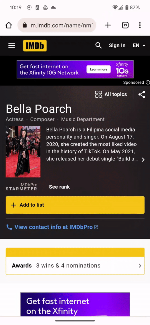 Bella Poarch Saves Me